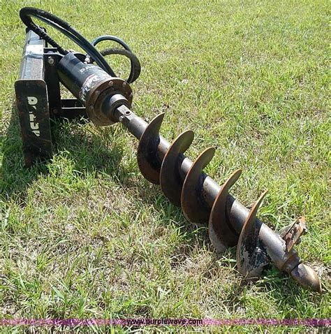 john deere skid steer post hole auger|skid steer post hole attachment.